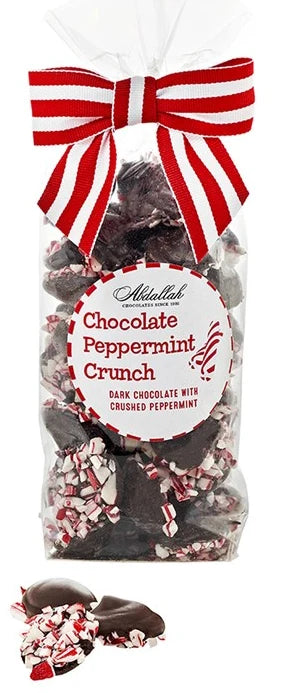 ABDALLAH CANDIES - 7oz. DARK CHOCOLATE PEPPERMINT CRUNCH