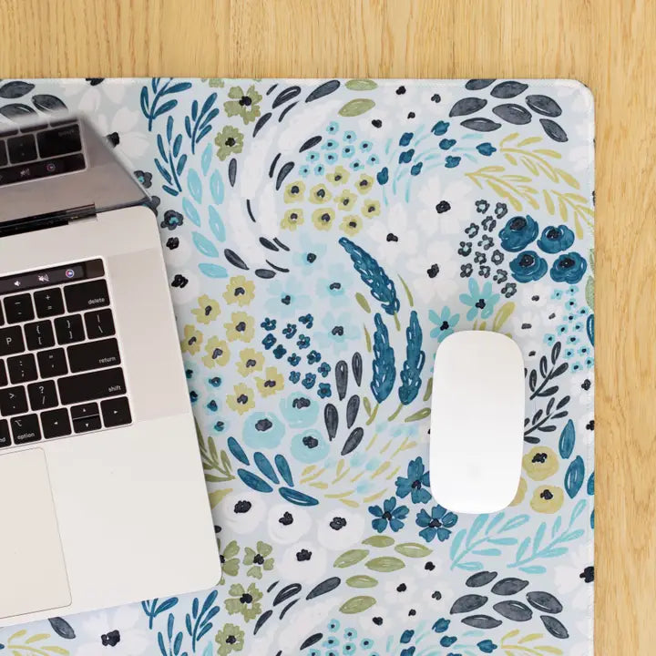 Elyse Breanne Design Waterfall Floral Desk Pad-Regular