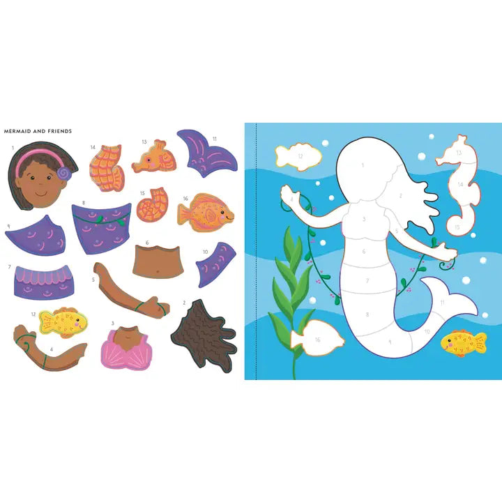 My First Color-By-Sticker Book -- Mermaids & More