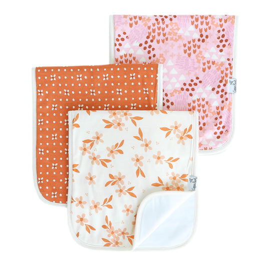 Copper Pearl Rue Premium Burp Cloths