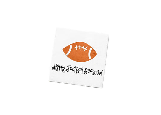 HAPPY EVERYTHING! FOOTBALL COCKTAIL NAPKINS SET OF 20