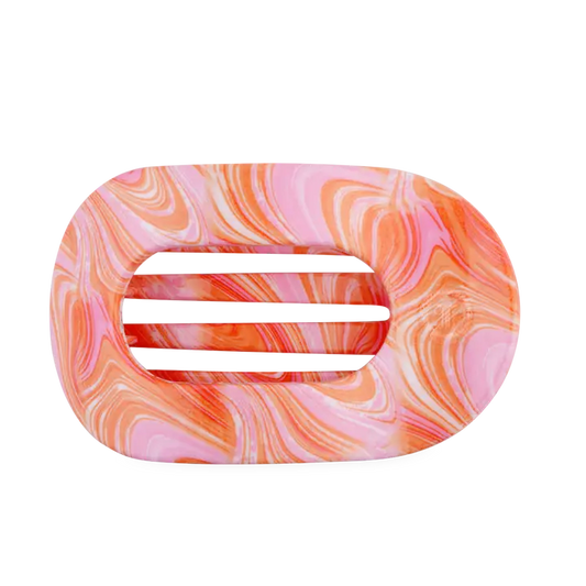 Teleties Just Keep Swimming | Large | Flat Round Hair Clip
