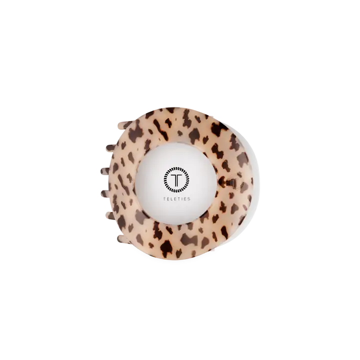 Teleties Blonde Tortoise | Medium | Flat Circle Hair Clip