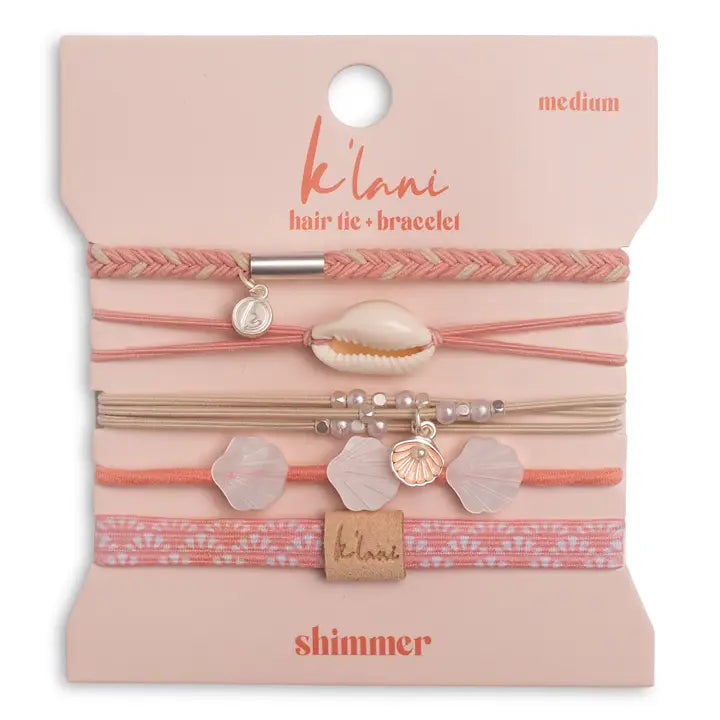 K'Lani Hair Tie Bracelets Shimmer