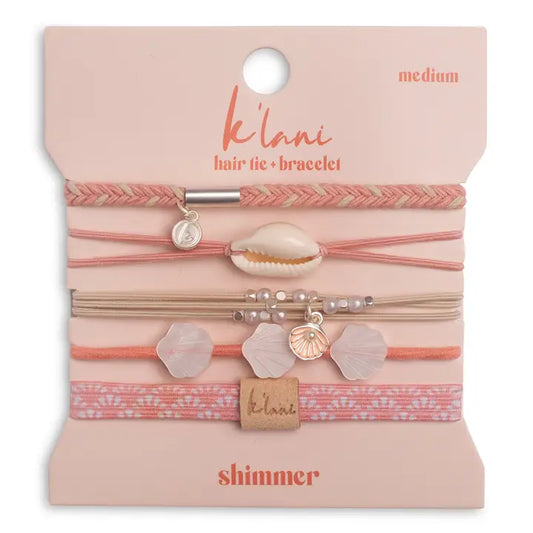 K'Lani Hair Tie Bracelets Shimmer