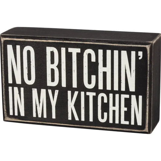 In My Kitchen Box Sign