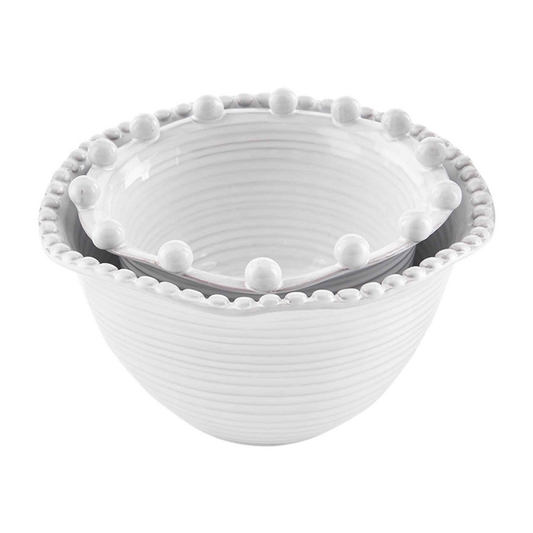 MUD PIE BEADED SIDE BOWL SET