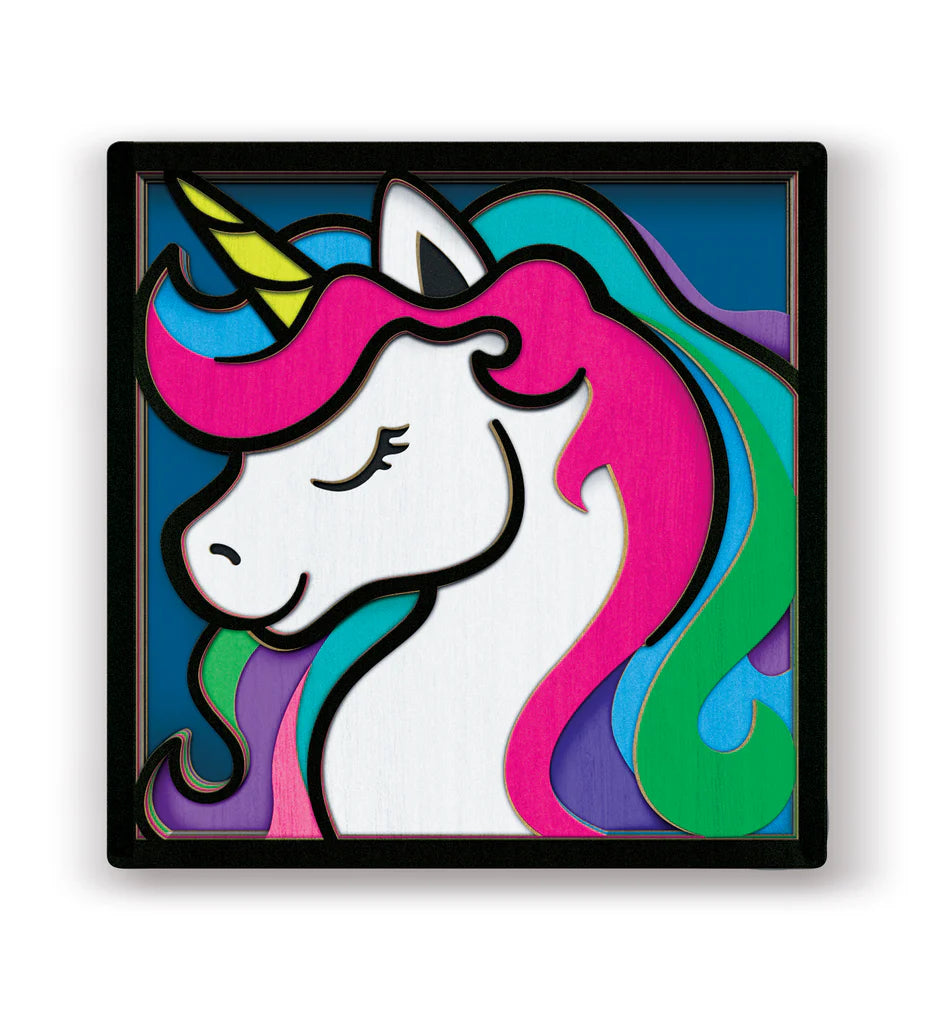 SPLAT PLANET WOODEN UNICORN ART CRAFT KIT