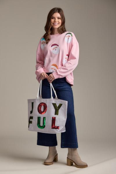 MUD PIE JOYFUL HOLIDAY SPARKLE TOTE