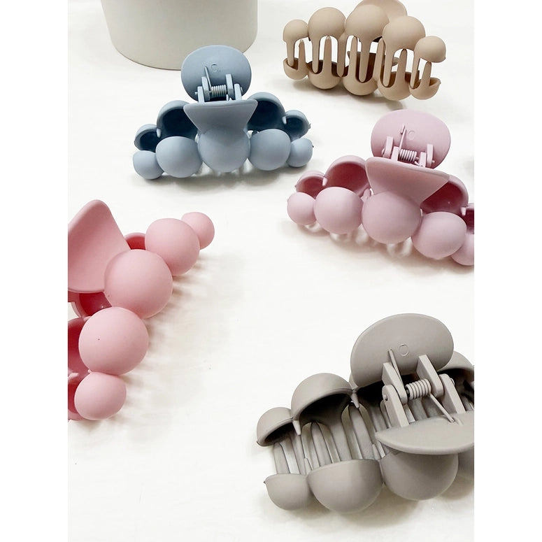 Love and Repeat Powdery Soft Matt Bubble Pearl Hair Claw Clips