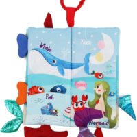 Bebe Mondo Tails Cloth Book Mermaid with Teether