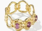 KENDRA SCOTT JOAN BAND RING GOLD LIGHT MAUVE ILLUSION