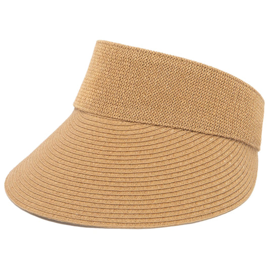 San Diego Hat Monte - Visor with Crochet Crown Panel