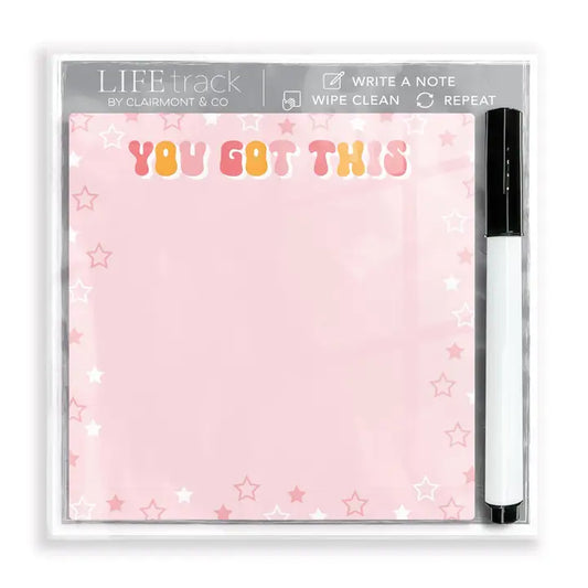 Clairmont & Co. Dry Erase Glass Tile-You Got This