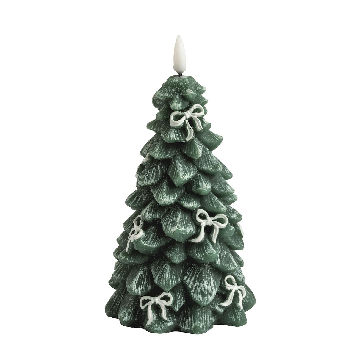 MUD PIE LARGE BOW TREE FLAMELESS CANDLE