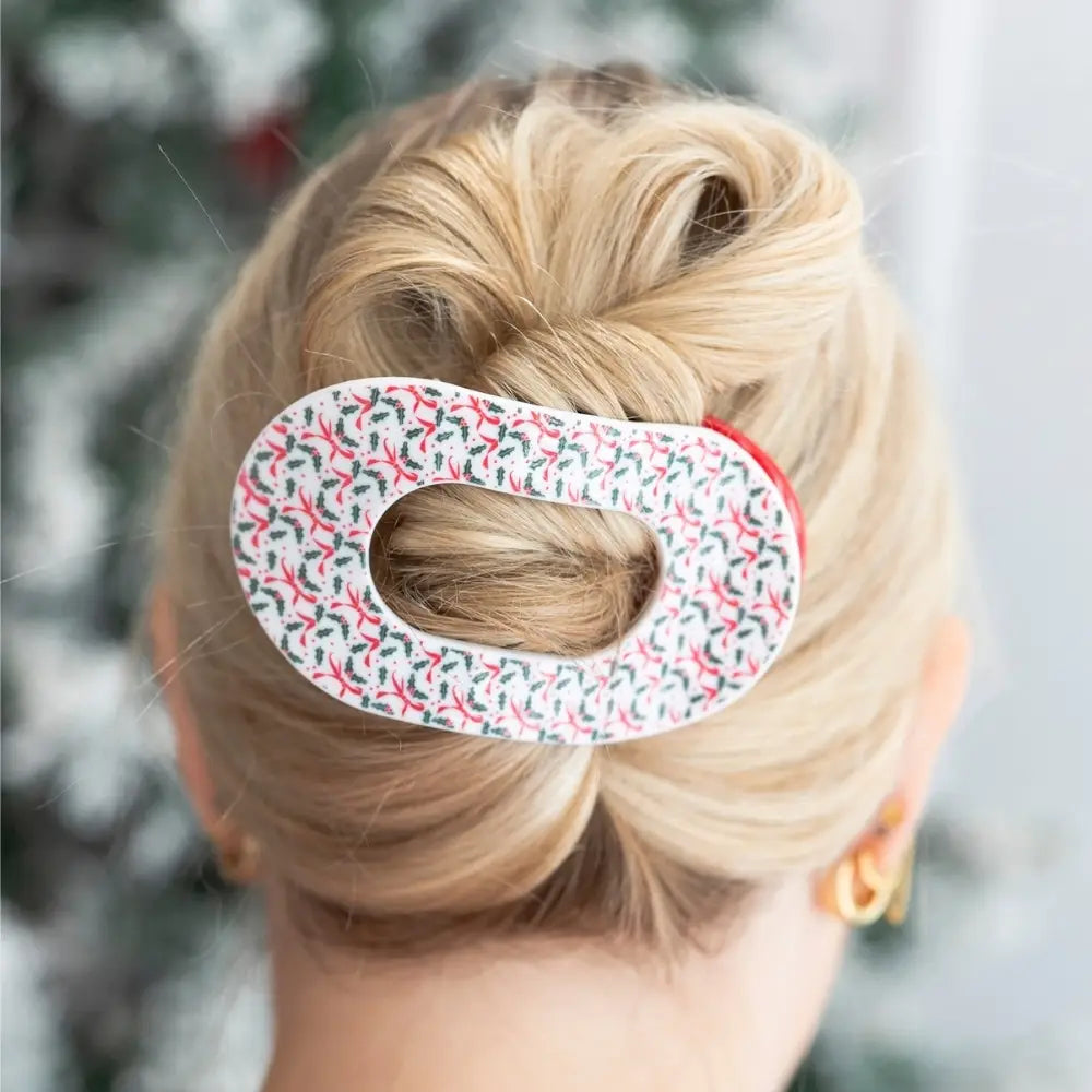 Teleties Festive Feels | Medium | Flat Round Hair Clip
