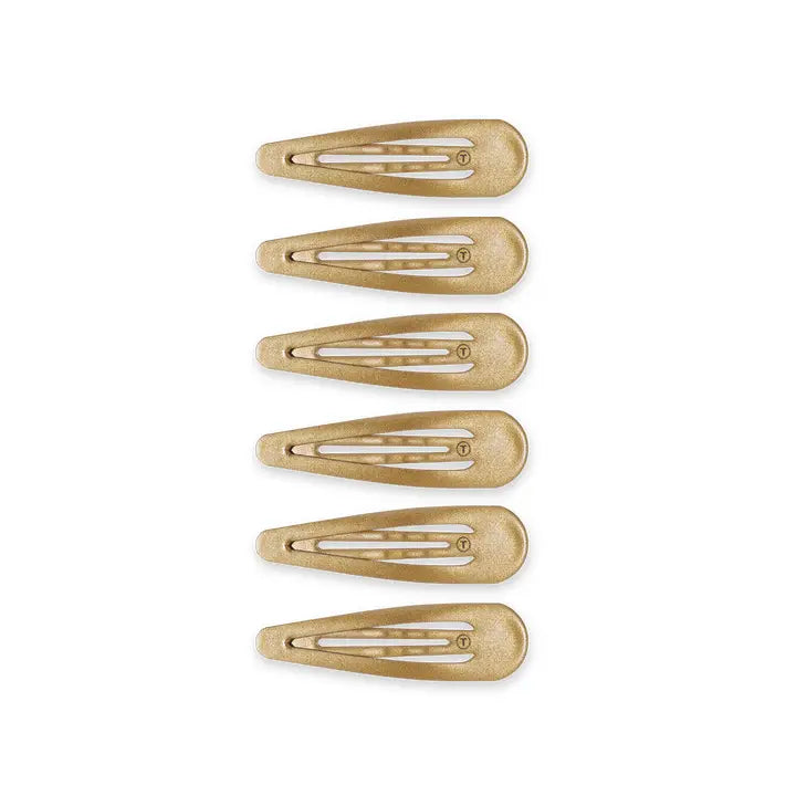 Teleties Snap Clip | Gold | 6 Count