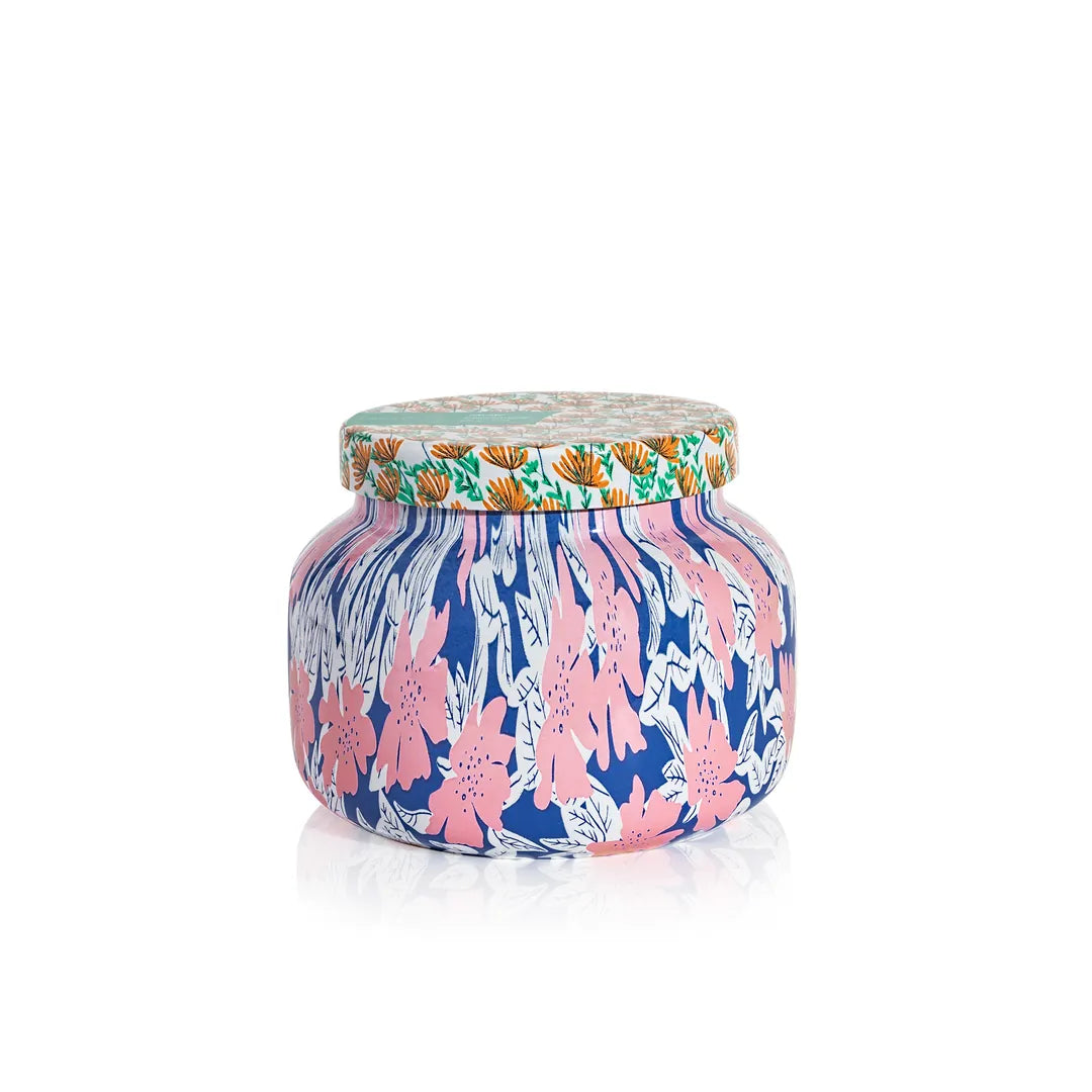 capri BLUE Volcano Pattern Play Signature Candle
