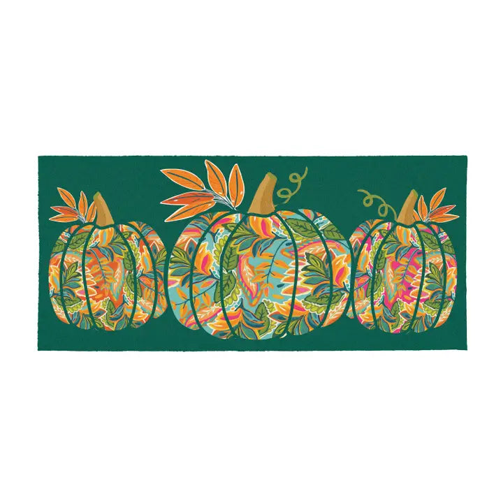 Evergreen Enterprises Grateful Gatherings Jacobean Pumpkin Flocked Coir Sassafras