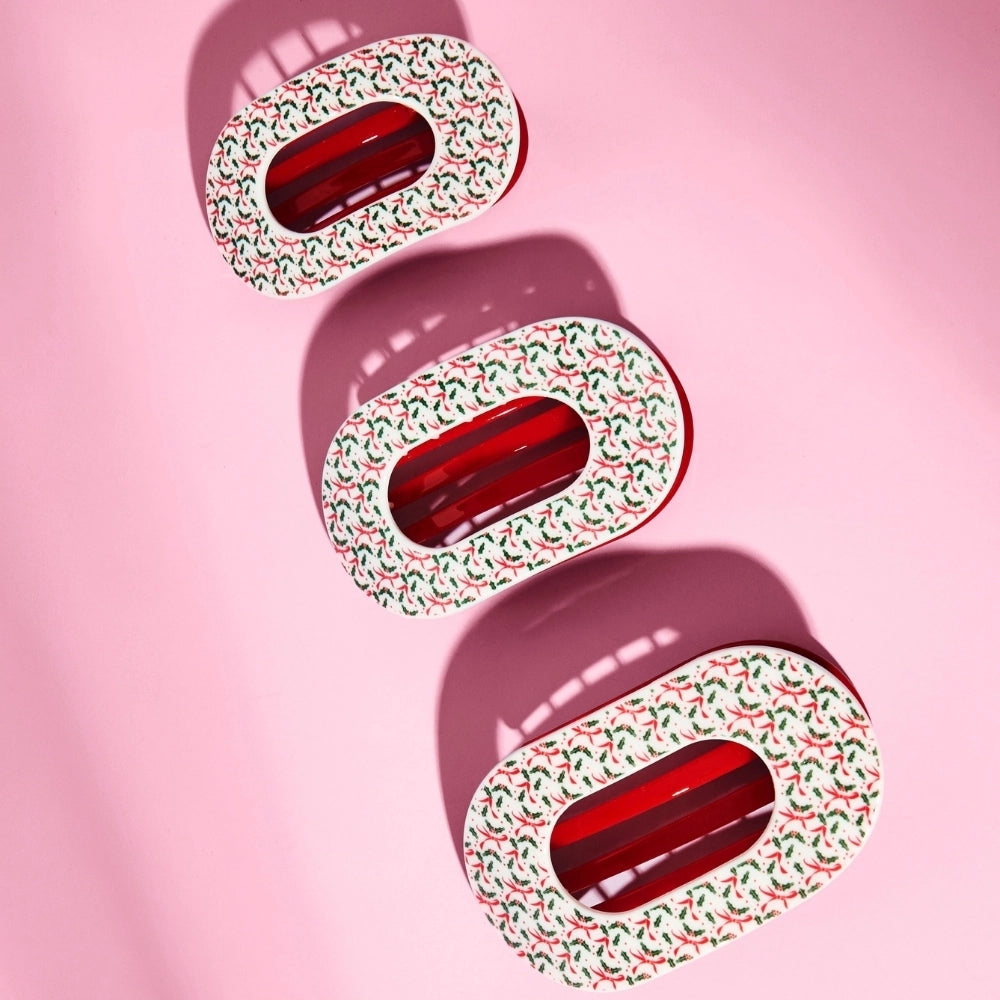 Teleties Festive Feels | Small | Flat Round Hair Clip