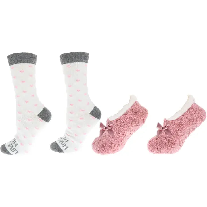 Pavilion Love You Mom - Slipper Sock Gift Set
