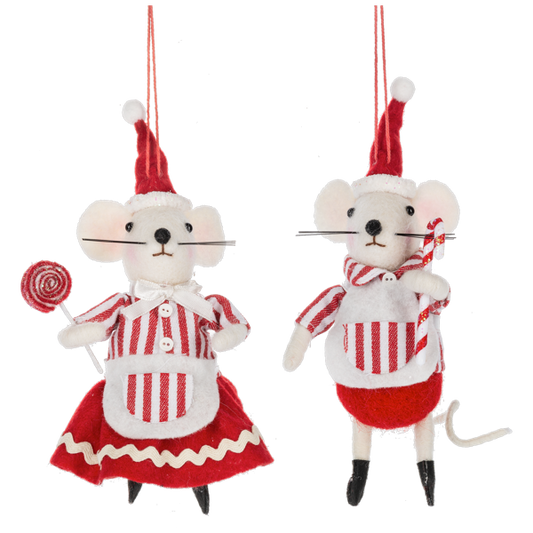 Ganz Christmas Mouse Ornaments