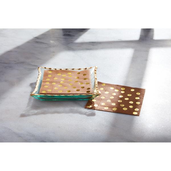 MUD PIE GOLD NAPKIN HOLDER