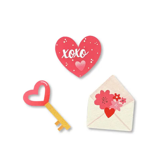 Roeda Studio Key To My Heart Magnets S/3