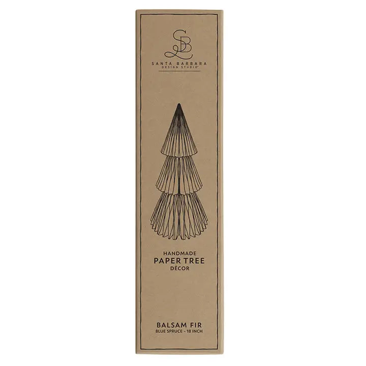 Santa Barbara Design Studio Paper Tree - Balsam Fir Blue Spruce 18"