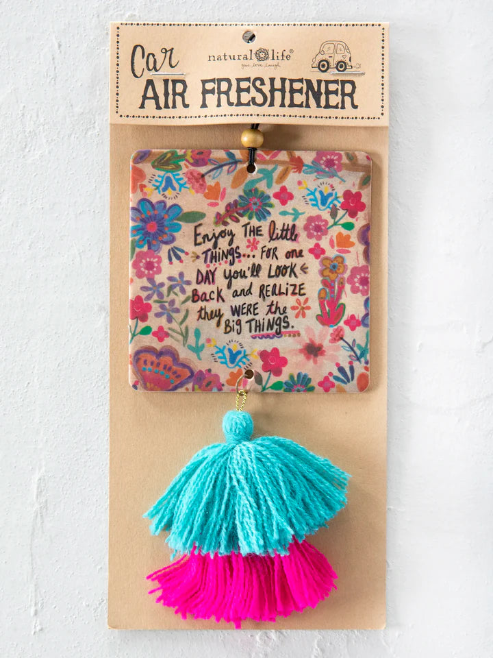 Natural Life Car Air Freshener - Enjoy The Little Things