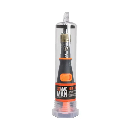 Mad Man 10 in 1 Driver Set | Magnetic Ratcheting Screwdriver