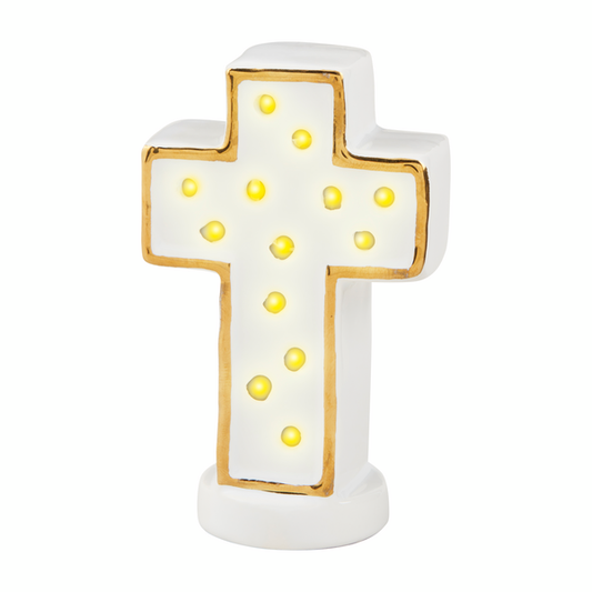 MUD PIE LIGHT-UP CROSS SITTER