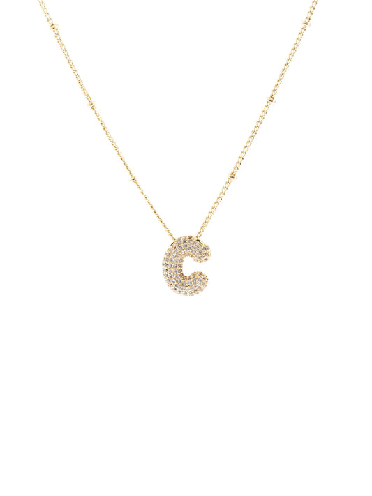 Michelle McDowell Chloe Luxe Initial Necklace-C