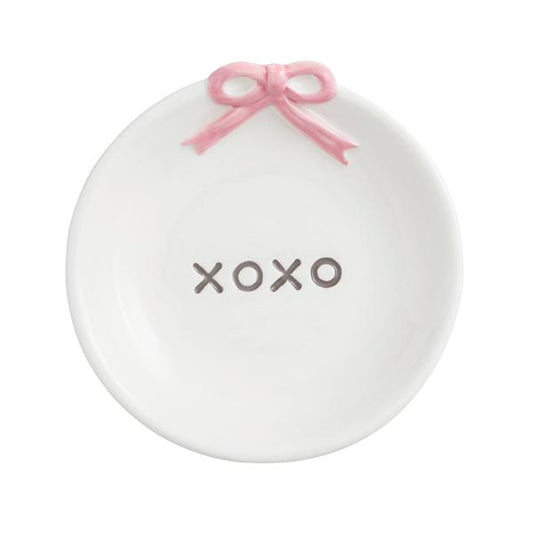MUD PIE PINK BOW TIDBIT DISH