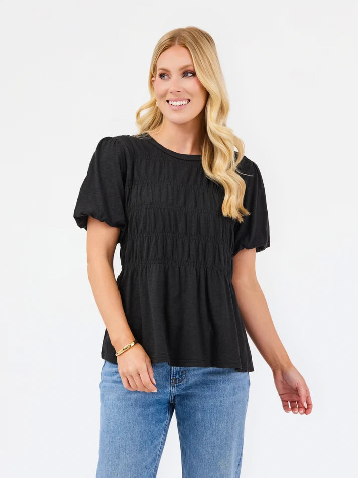 Mary Square Hope Top | Black
