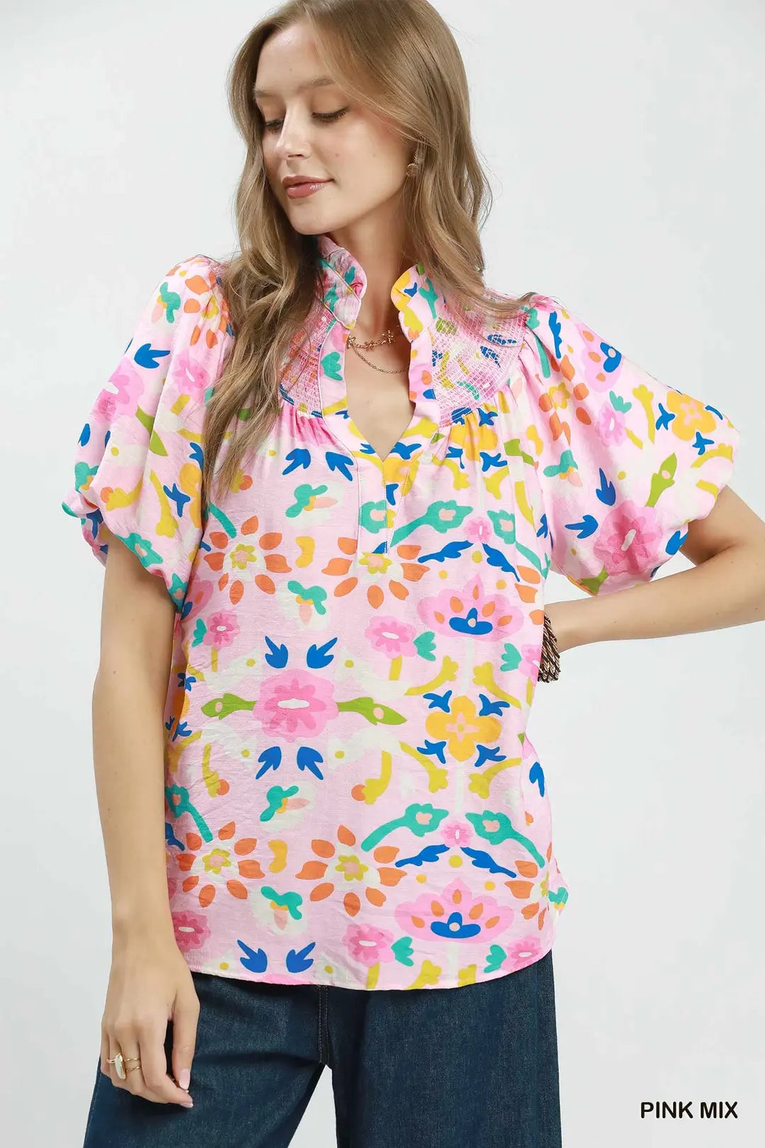 Umgee Folk Art Print Top