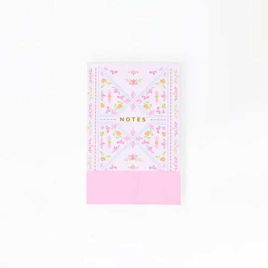 Mary Square Flip Notepad | Floral Stitch