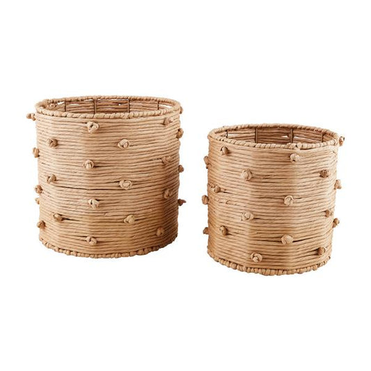 MUD PIE KNOTTED ROPE BASKET