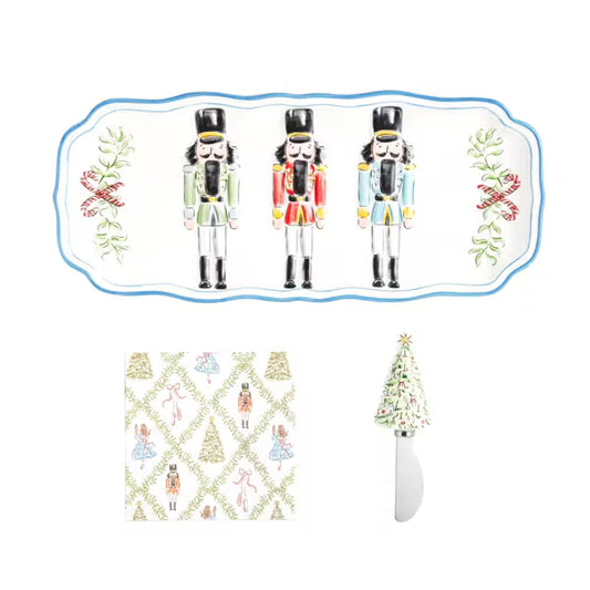 MUD PIE NUTCRACKER HOSTESS SET