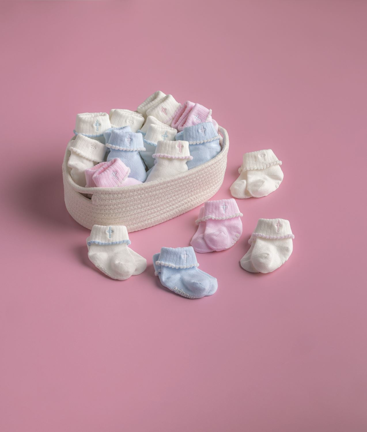 MUD PIE CROSS FOLDOVER SOCKS