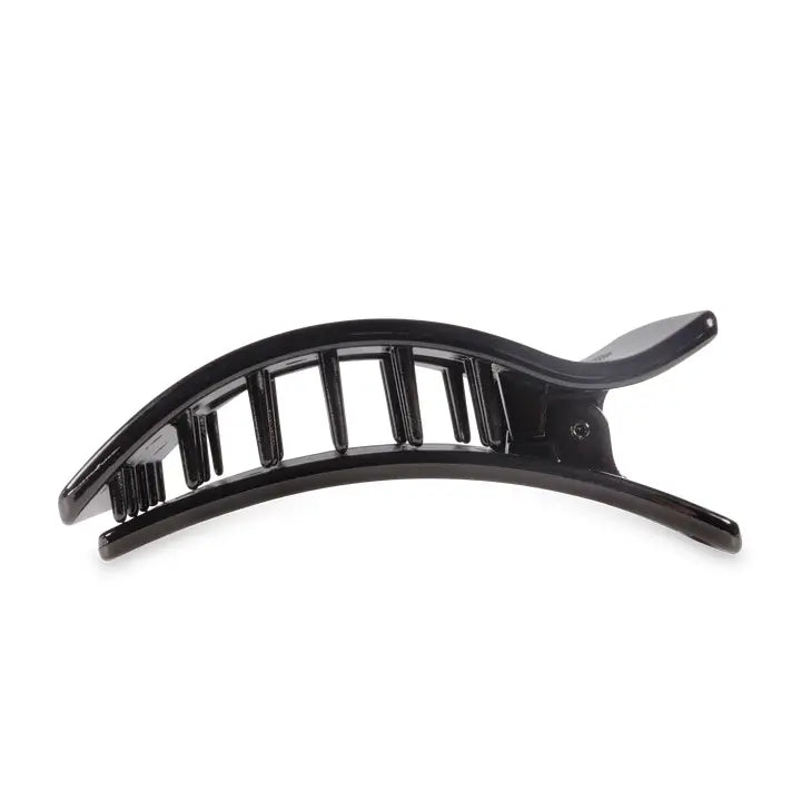 Teleties Flat Rectangle Hair Clip | Large | Jet Black