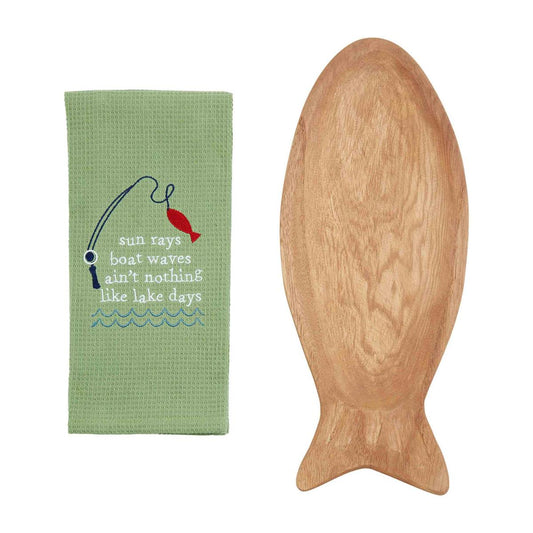 MUD PIE FISH BOARD & TOWEL SETS