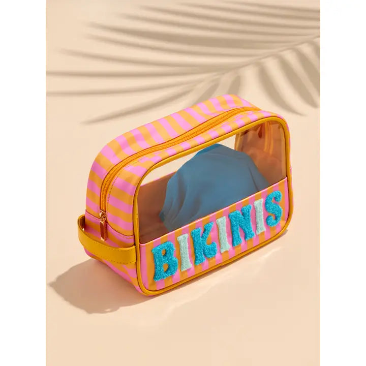 Shiraleah “Bikinis” Zip Pouch, Orange