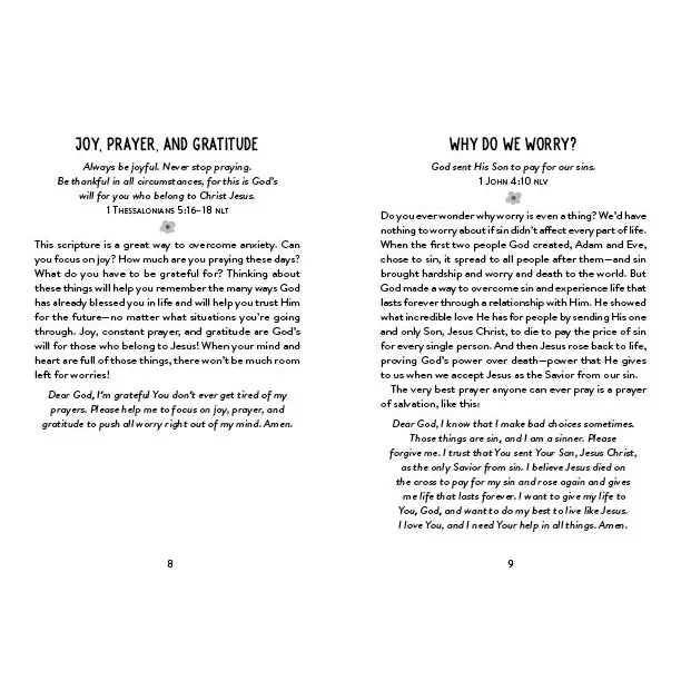 Worry Less, Pray More (Teen Girl)