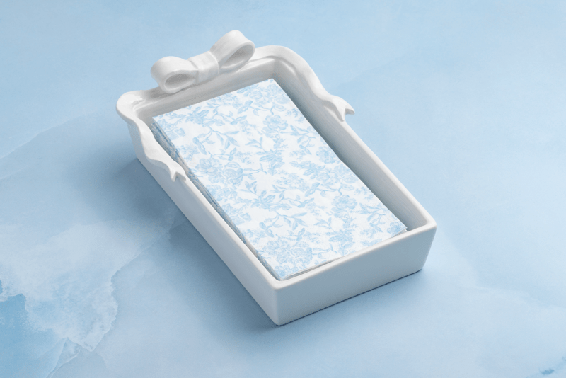 MUD PIE BOW GUEST NAPKIN HOLDER