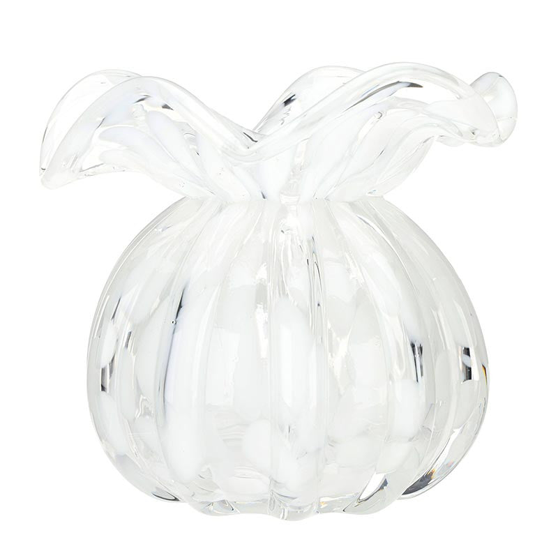 Santa Barbara Design Studio Ruffled Edge Bud Vase - White