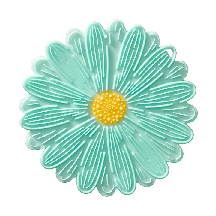 Charles Viancin Daisy Trivet (Aqua) 6"