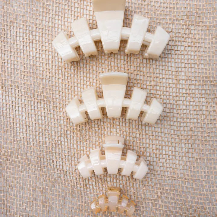 Teleties Classic Hair Clip | Small | Almond Beige