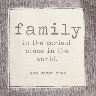 Demdaco Together Time Family Mega Blanket - Warm Grey