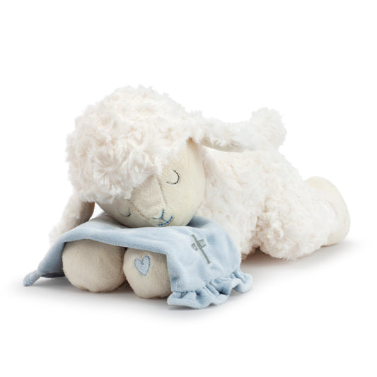 Demdaco Blue Goodnight Prayer Mechanical Lamb